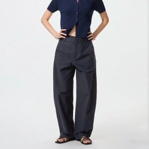 UNIQLO Jersey Barrel Pants Navy Size M
